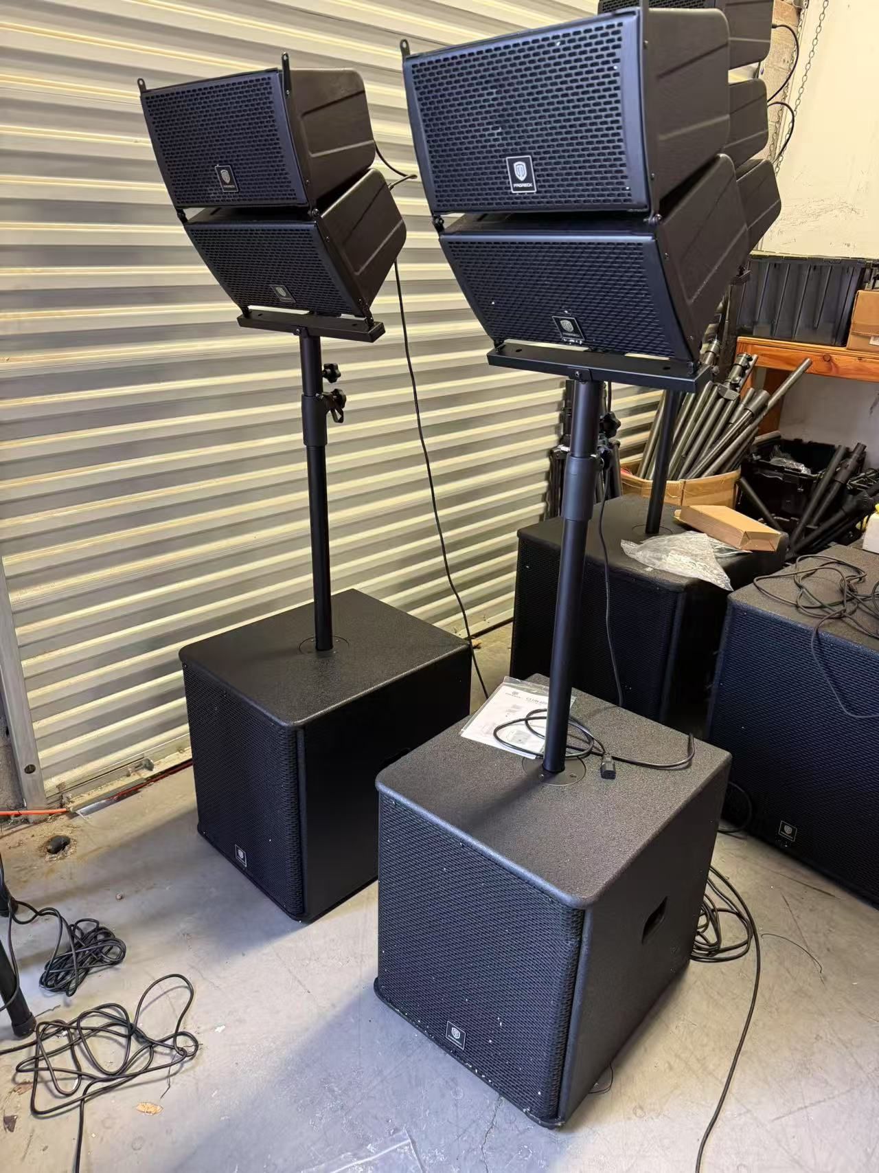 Bluetooth PRORECK Club 6000 | Dual-15 Inch Subwoofer PA System 3000w
