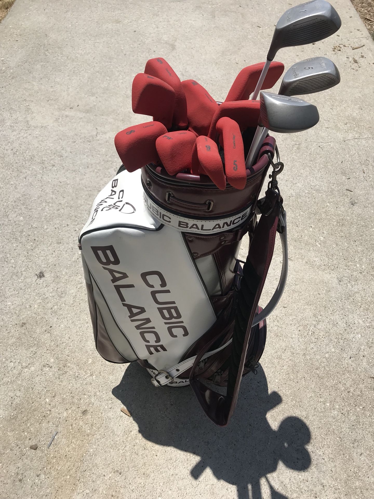 Cubic Balance golf bag & Power Blit golf clubs