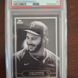 2025 TOPPS BLACK & WHITE PAUL SKENES PSA 10
