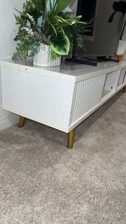 White TV stand