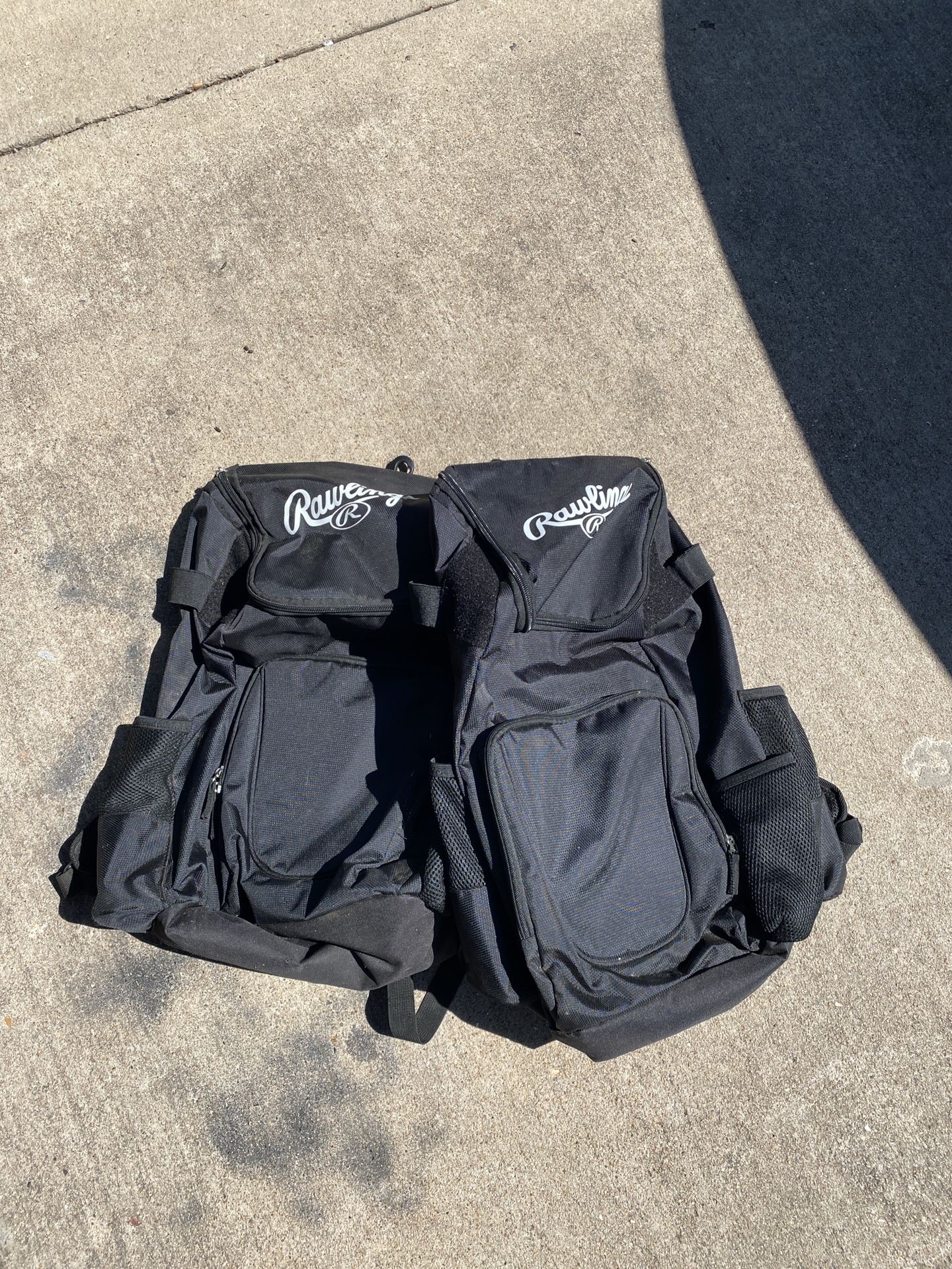 2 Rawlings Baseball Backpacks