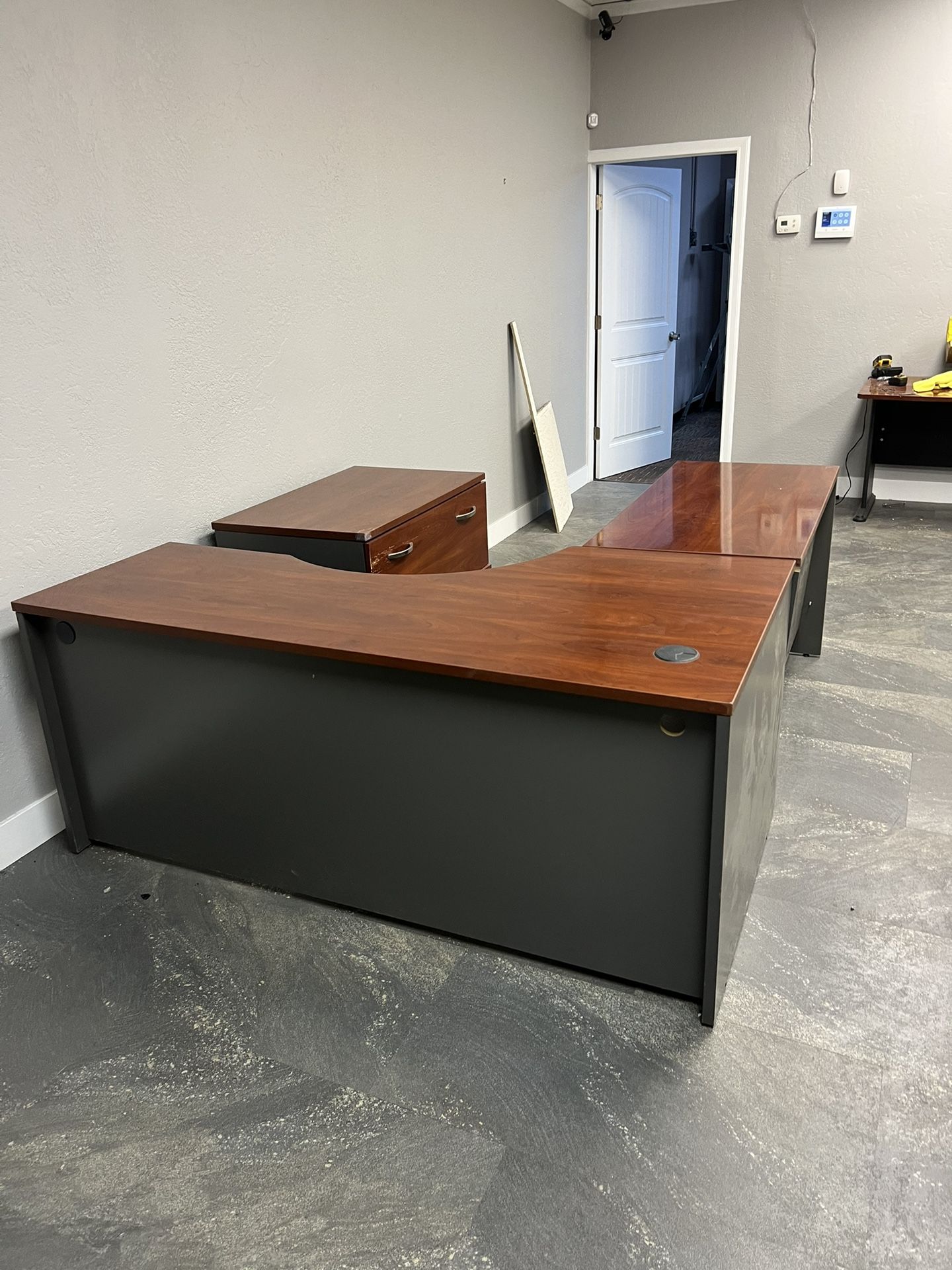 Office Desk With Cabinet
