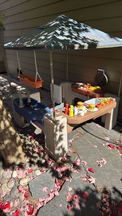 Kids Outdoor Play Kitchen Set
