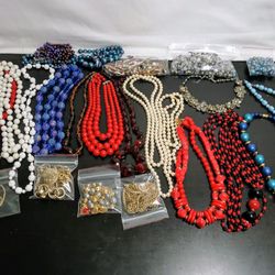 20+pc Aged Necklaces/ Beads
