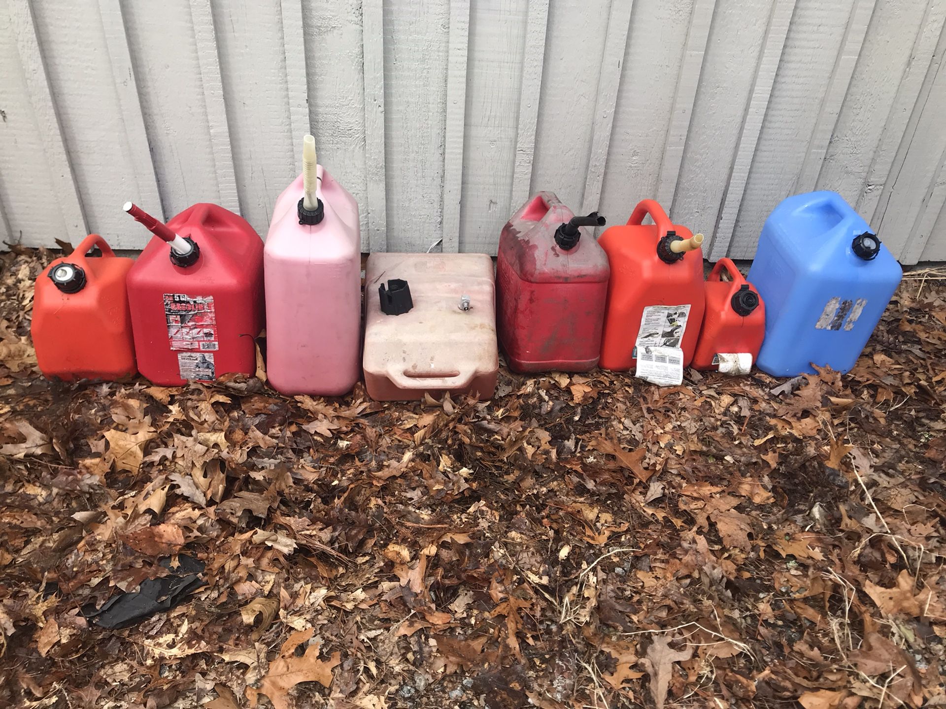 Assorted Gas Cans For Sale!