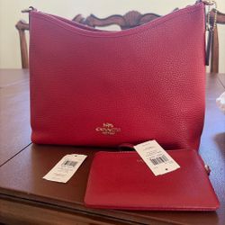 Coach Red Laurel with wristlet