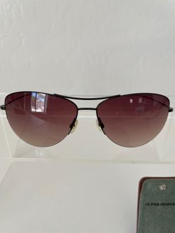 Oliver Peoples Strummer Sunglasses. Brown frame brown gradient lenses