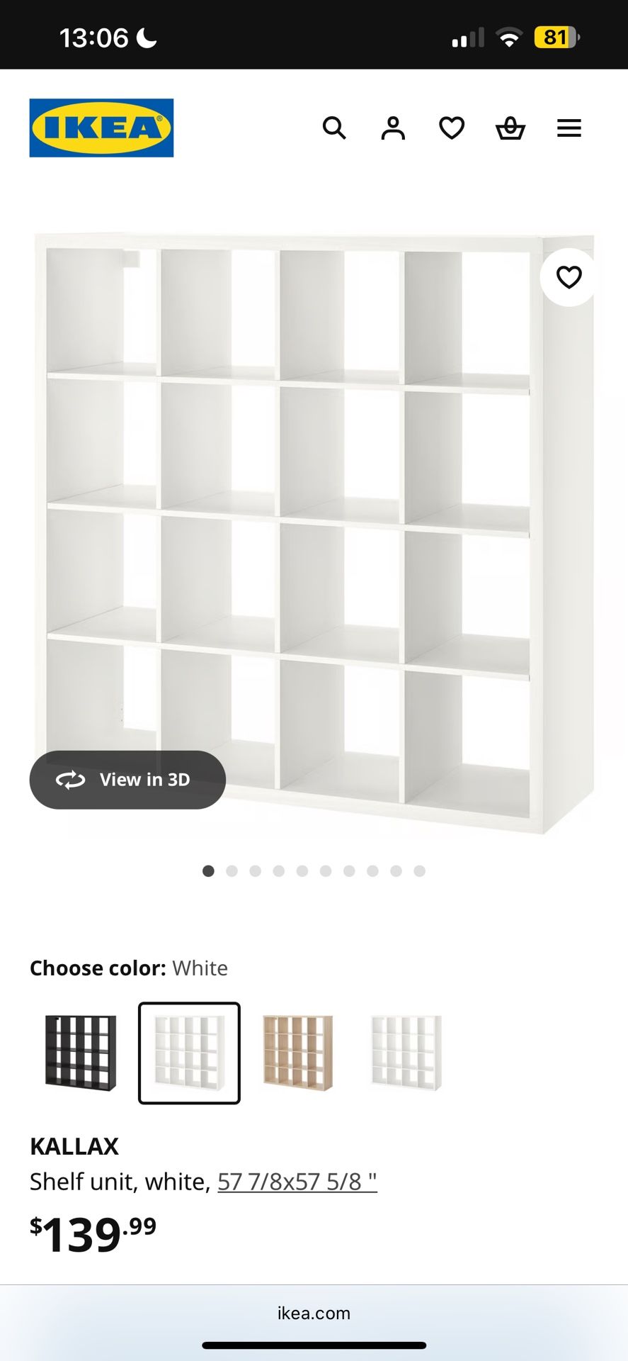 Shelf Unit White