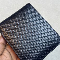 Braided Premium Leather Wallet With Multi Pocket Organizer 