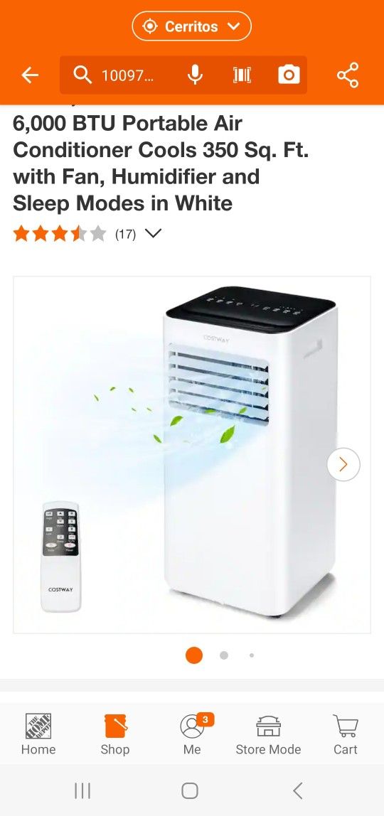 Portable Air Conditioner Costway