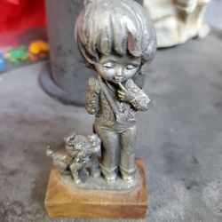 Vintage Pewter Figurine 