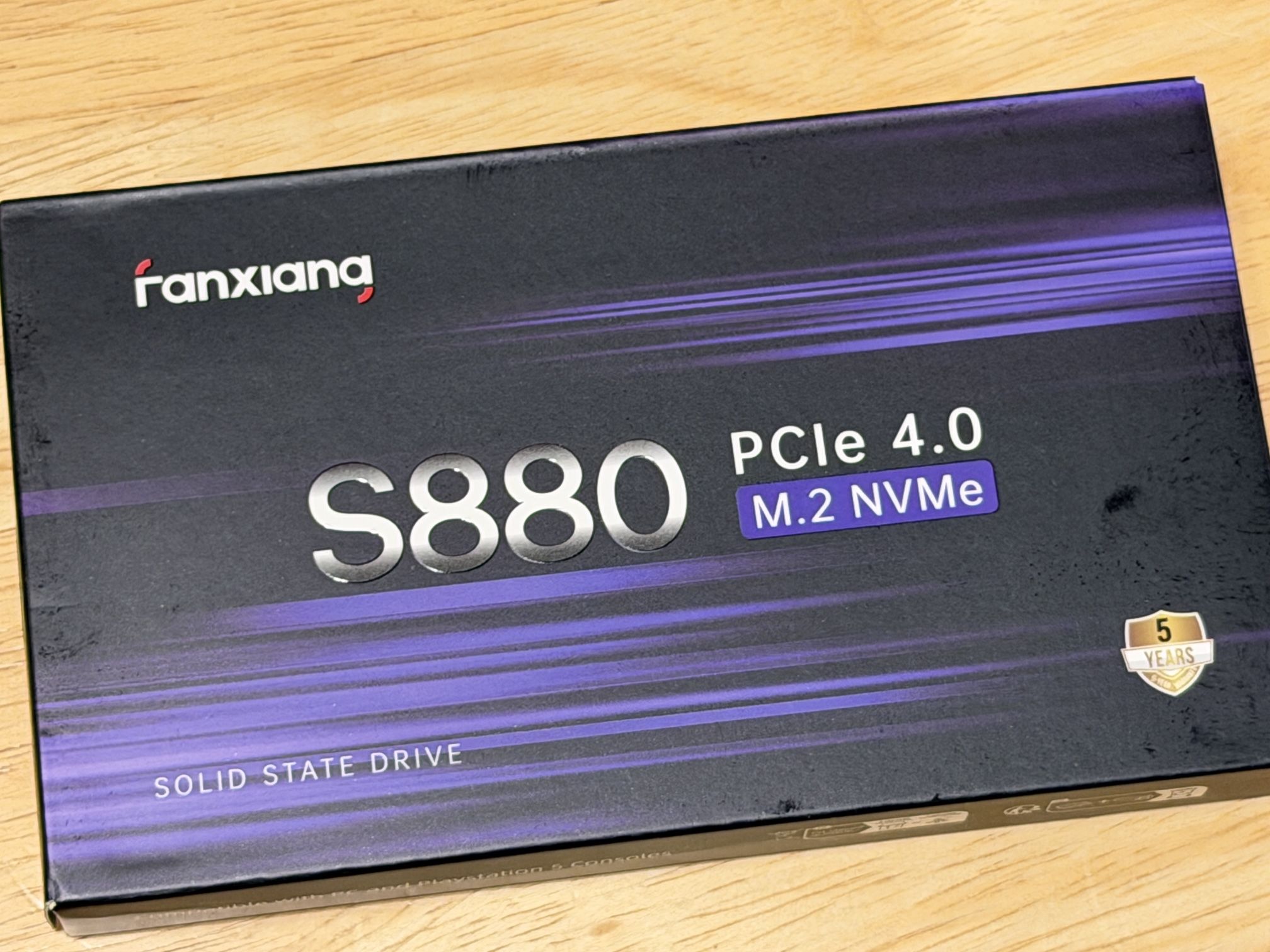 fanxiang S880 NVMe SSD 4TB, PCIe 4.0 M.2 2280 Gaming SSD, 3D NAND TLC, Seq. Read Speeds UP to 7300MB