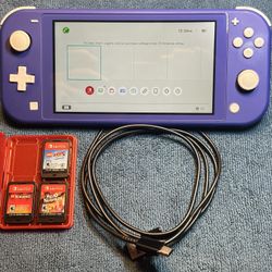 Nintendo Switch Lite Blue Bundle