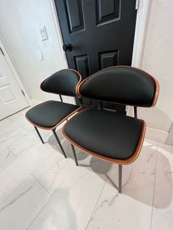 2 Brand new Mid Century Modern chairs - heavy well made