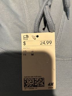 H&M Light/Baby blue Hoodie size M