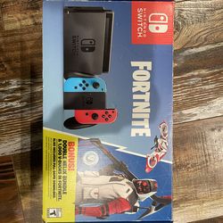 Empty, original box for the Nintendo Switch Fortnite Double Helix bundle