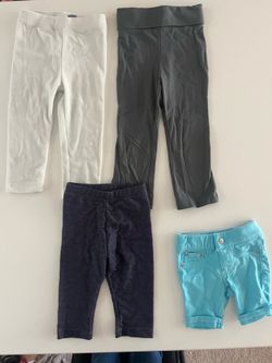 4 Piece Girls 2T Bottoms Lot- Jeggings, Sweats, Leggings & Shorts