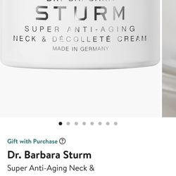 Dr. Barbara Strum Anti-Aging Neck&décolleté Cream