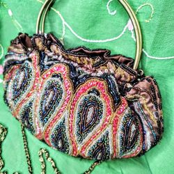 Victorian Style Beaded Evening Handbag