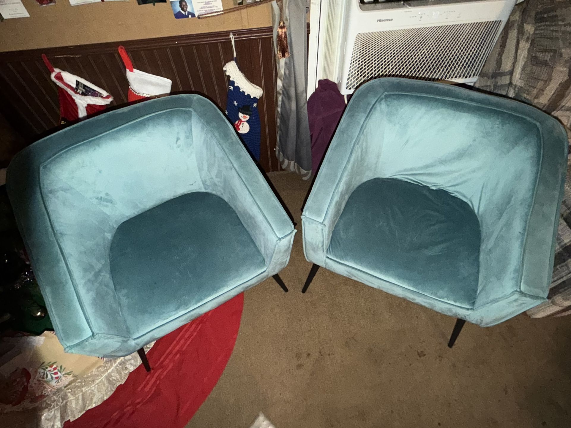 2 Rani Accent Chairs Blue