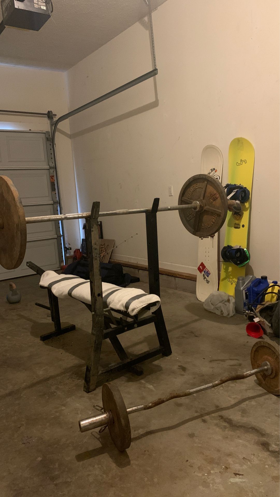 Weight bench set