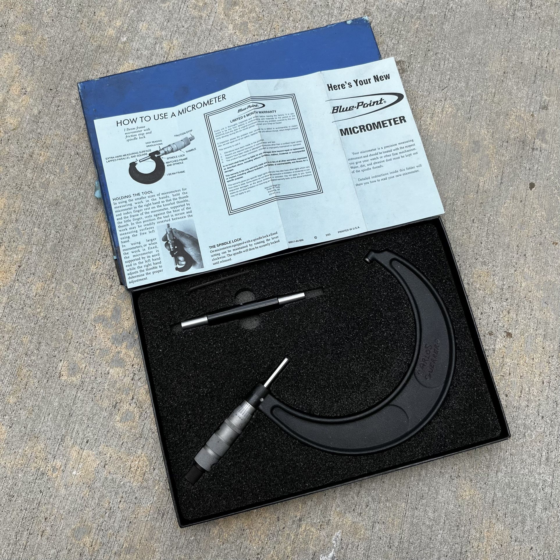 Blue point Micrometer MICB5