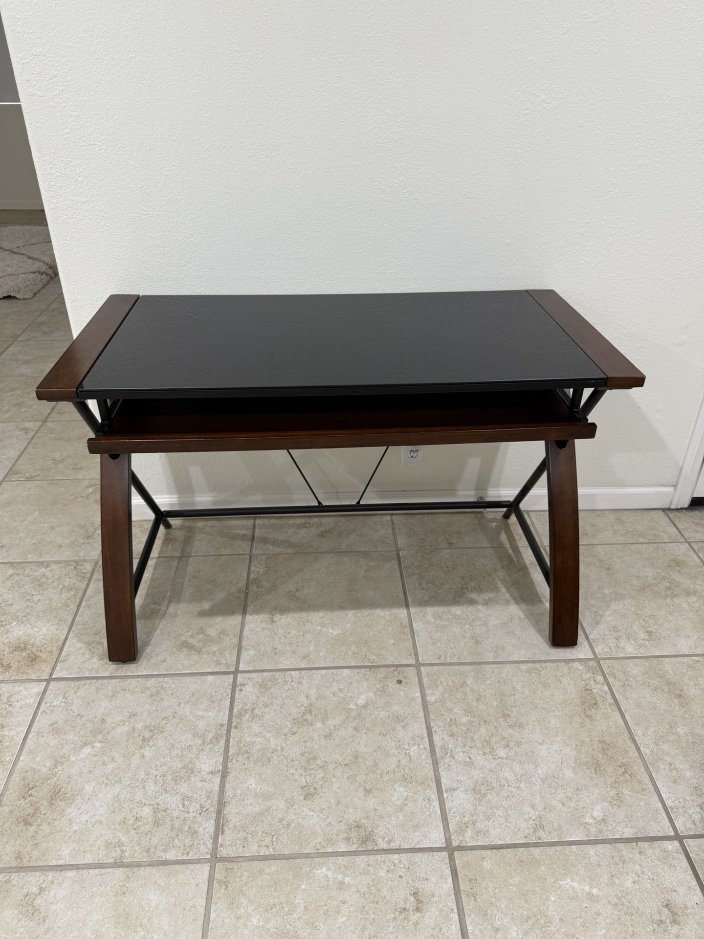 Glass Top Office Desk