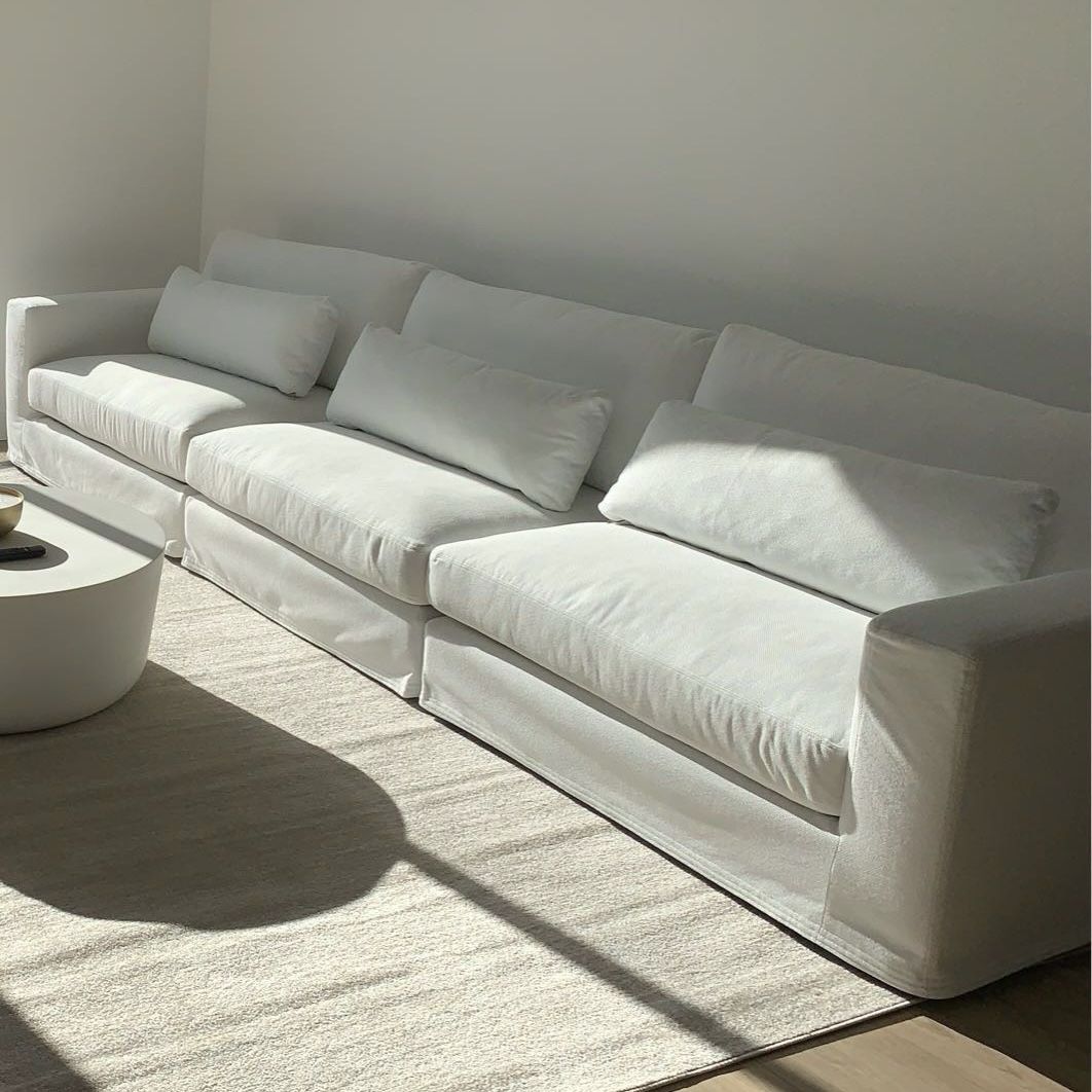 Cozumel White Fabric 3 Piece Sofa