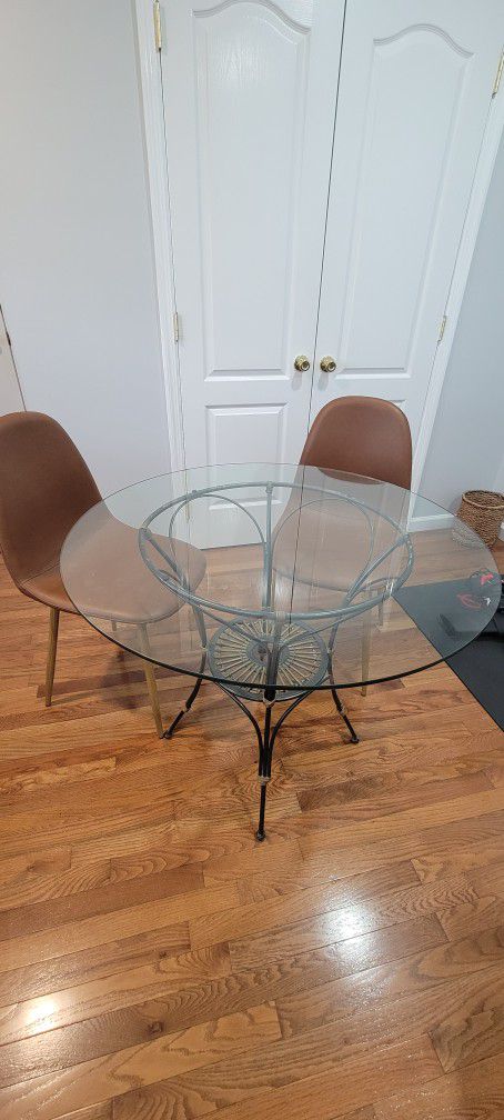 Table, Kitchen, Glass Table