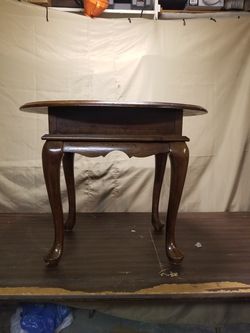 Solid cherry wood end table