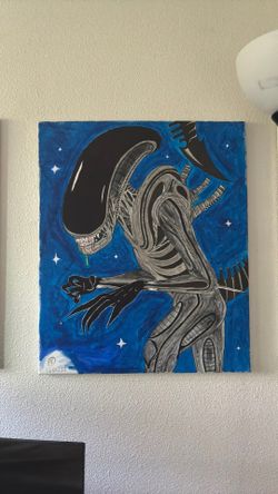 Alien painting 20”x 24”