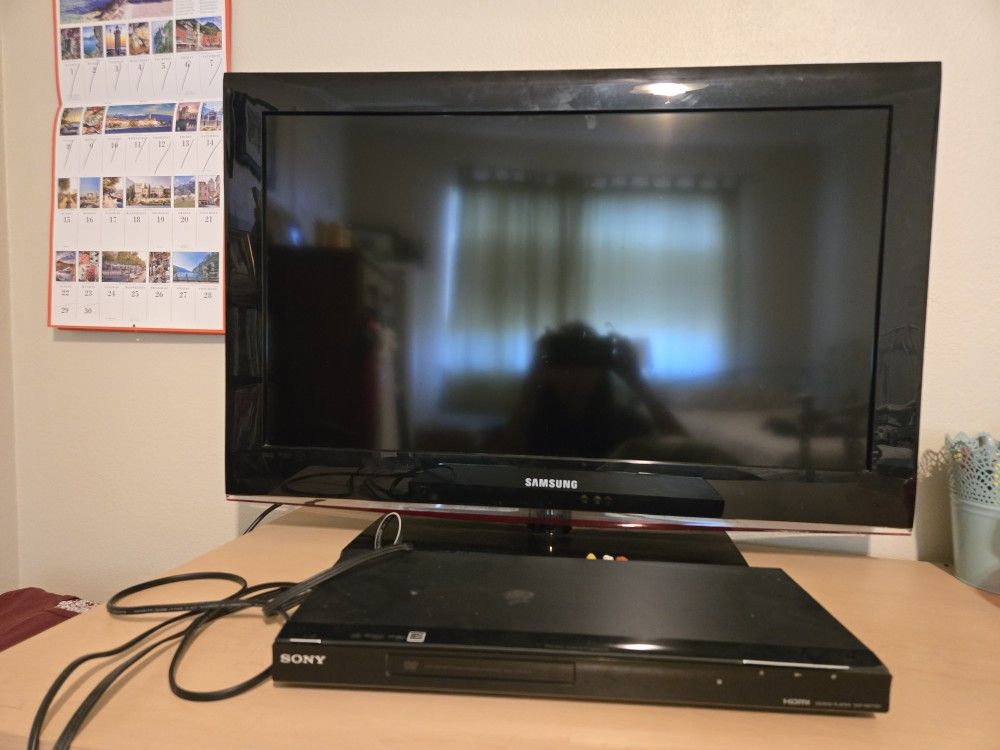 TV and DVD player