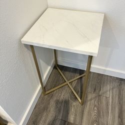 Marble/ gold Side Table