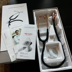 Black/ Rose Gold MD One adult stethoscope 