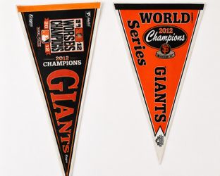San Francisco Giants 2012 World Series Champions Pennants (Set of 2)