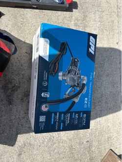 GPI fuel transfer pump. Ryobi tool battery. Dewalt tool battery.