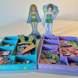 Mermaid and Fairy Magnetic Wooden Dress-up Sets $5 each
