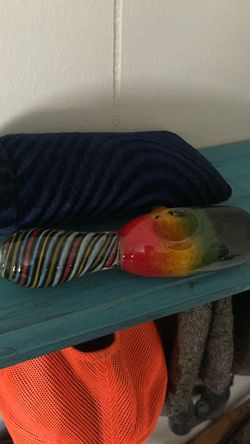 Colorful Striped Glass Hand Pipe