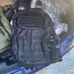 Black Tactical Backpack