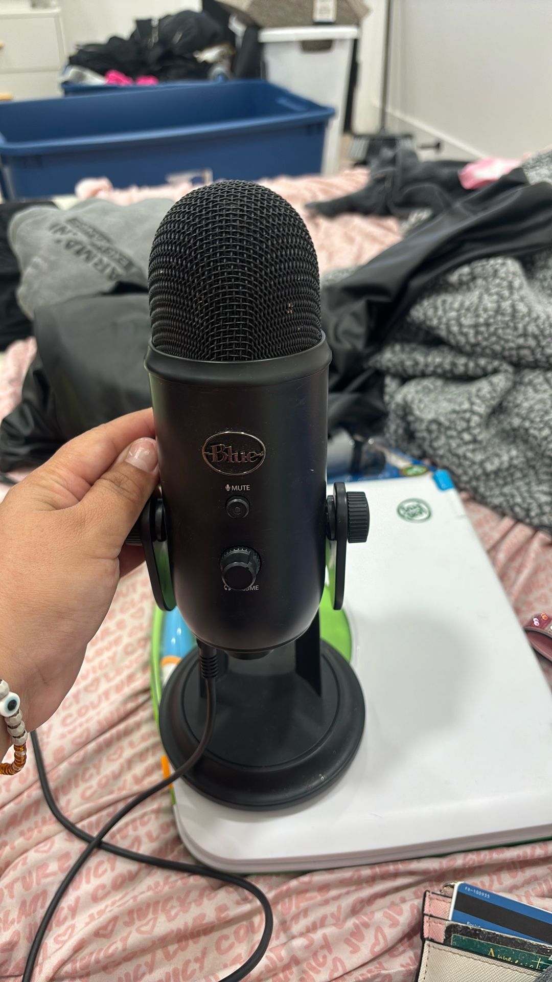 Microphone Brand Blue