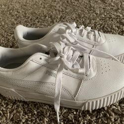 Puma Female White Sneakers Size 8 