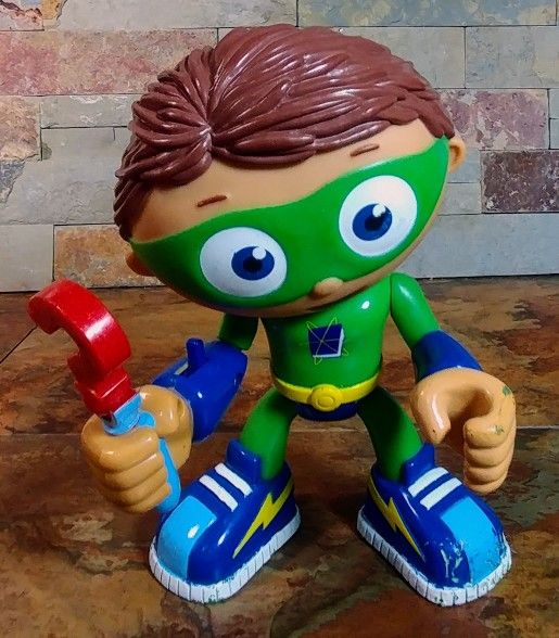 pbs learning curve super why whyat • 6" - action figure . This Figure Is Pre-owned So There Some Play Wear In It