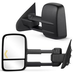 BDFHYK Tow Mirrors Tow Mirrors Compatible with Chevy 2014-2018 Silverado 1500, 15-18 Silverado 2500/3500 HD, Compatible with GMC Sierra 1 3500