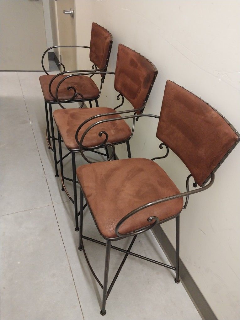 Pier 1 Imports 22" x 22" x 45" Barstools (3)