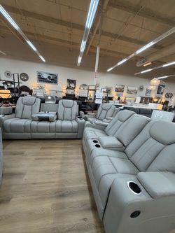 Glider Reclining Set w/ Massage and Heat