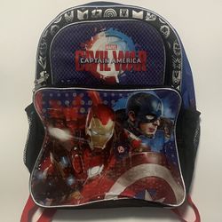 Marvel Captain American V Ironman 16" Backpack