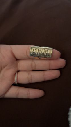10k gold name ring