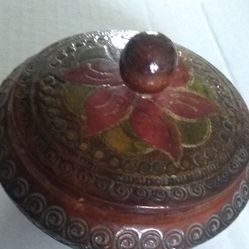 New wooden hand made round box from Poland