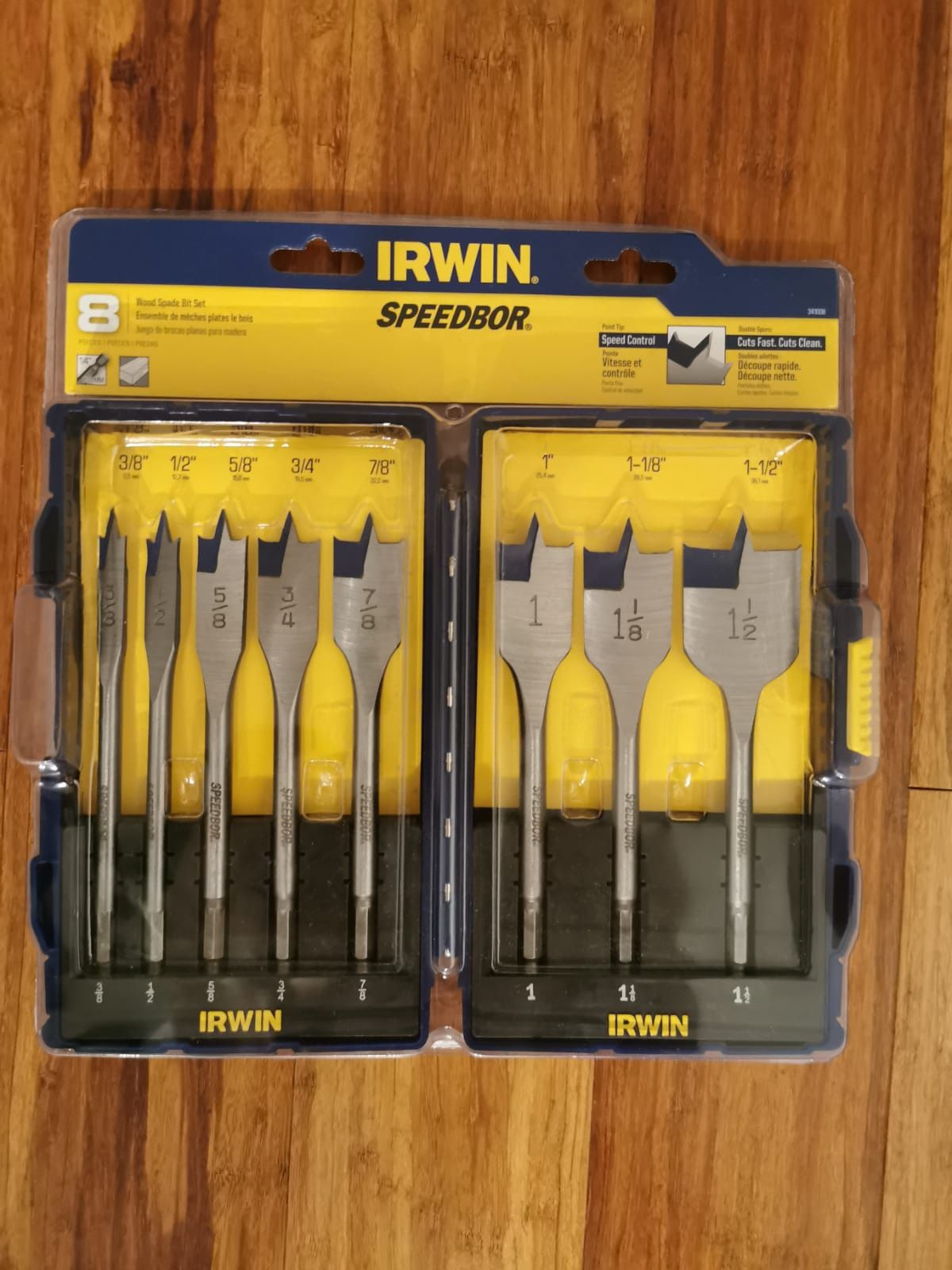 Irwin Wood Spade Bit Set