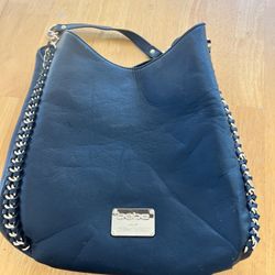 Bebe All Leather Black Purse 